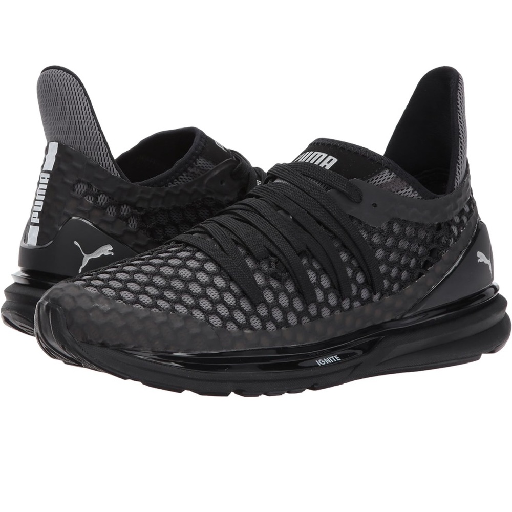 Puma Ignite Limitless Netfit Black Sneakers